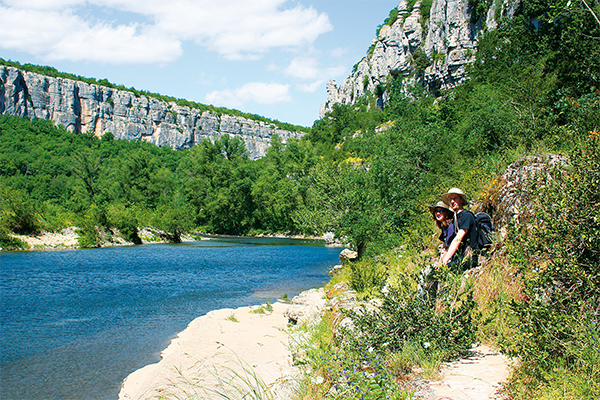 ruoms06 Wandern entlang der Ardèche